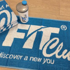 Fit Club shaker and towel